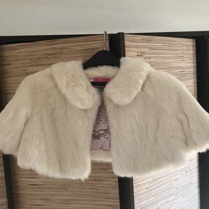 Juicy Couture Fur Shrug / Bolero Jacket 🤩